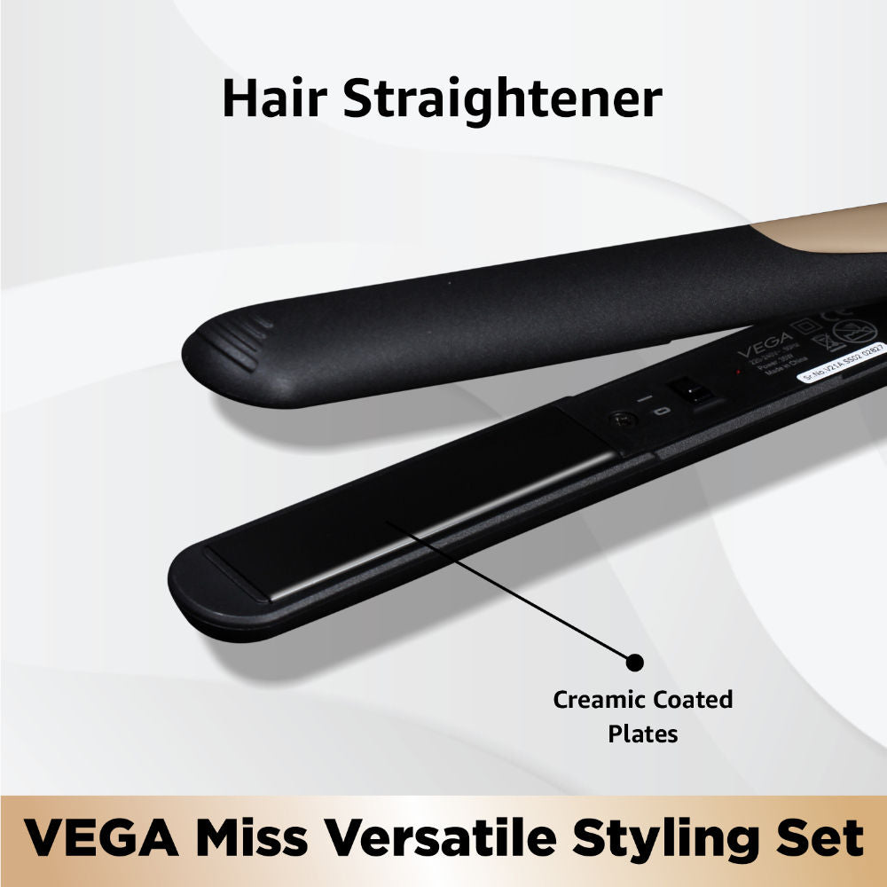 Vega Miss Versatile Styling Set - Hair Dryer, Straightener, and Curler