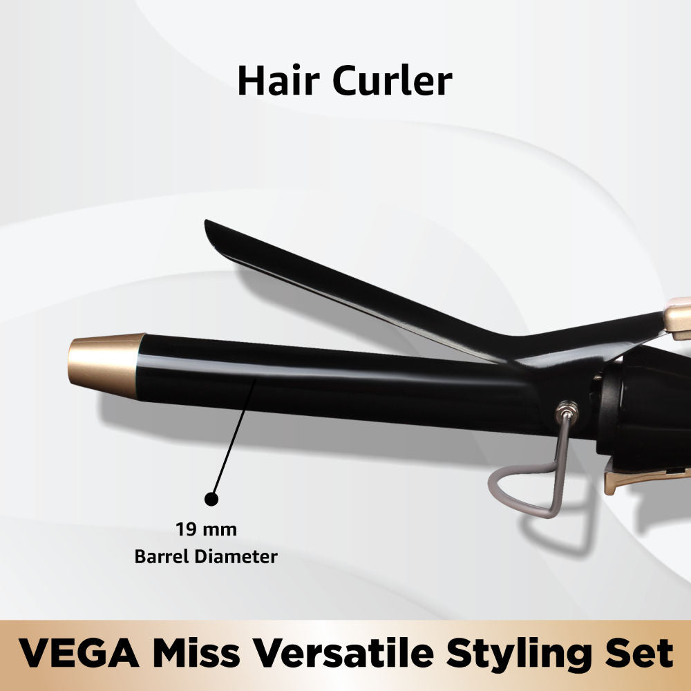 Vega Miss Versatile Styling Set - Hair Dryer, Straightener, and Curler